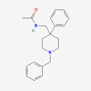 molecular formula C21H26N2O B13791621 N-((4-Phenyl-1-(phenylmethyl)-4-piperidinyl)methyl)acetamide CAS No. 7152-05-8