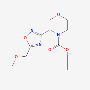 Tert-butyl 3-[5-(methoxymethyl)-1,2,4-oxadiazol-3-yl]morpholine-4-carboxylate