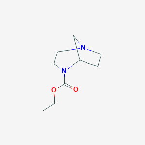 molecular formula C9H16N2O2 B13791691 Ethyl 1,4-diazabicyclo[3.2.1]octane-4-carboxylate CAS No. 784083-82-5