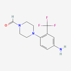 4-[4-Amino-2-(trifluoromethyl)phenyl]piperazine-1-carbaldehyde
