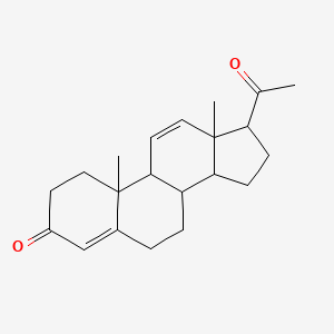 molecular formula C21H28O2 B13791713 Pregna-4,11-diene-3,20-dione(7CI,8CI,9CI) 