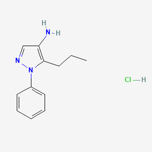 1-phenyl-5-propyl-1H-pyrazol-4-amine hydrochloride