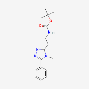 tert-butyl N-[2-(4-methyl-5-phenyl-4H-1,2,4-triazol-3-yl)ethyl]carbamate