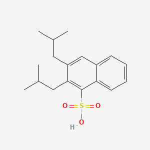 molecular formula C18H24O3S B13791761 Diisobutylnaphthalene-1-sulphonic acid CAS No. 958791-65-6