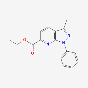 ethyl 3-methyl-1-phenyl-1H-pyrazolo[3,4-b]pyridine-6-carboxylate