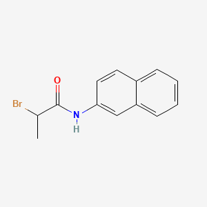 molecular formula C13H12BrNO B13791786 Propionamide, 2-bromo-N-(2-naphthyl)- CAS No. 73826-17-2