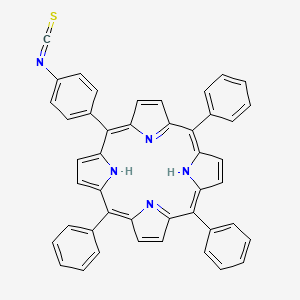 molecular formula C45H29N5S B13791814 5-(4-Isothiocyanatophenyl)-10,15,20-triphenyl-21,23-dihydroporphyrin 