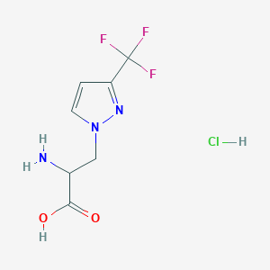 2-amino-3-[3-(trifluoromethyl)-1H-pyrazol-1-yl]propanoic acid hydrochloride