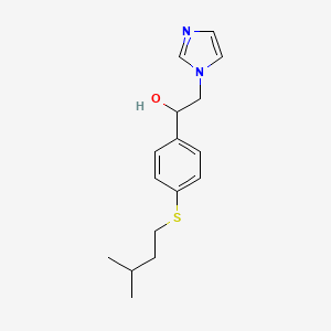 molecular formula C16H22N2OS B13791831 alpha-(p-Isopentylthiophenyl)-1-imidazoleethanol CAS No. 73973-73-6