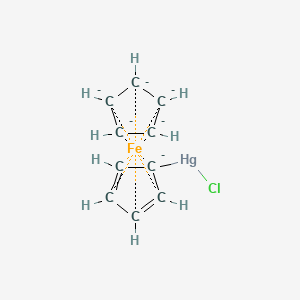molecular formula C10H9ClFeHg-6 B13791843 (Chloromercurio)ferrocene 
