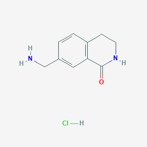 7-(Aminomethyl)-1,2,3,4-tetrahydroisoquinolin-1-one hydrochloride