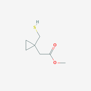 molecular formula C7H12O2S B137919 Methyl 1-(mercaptomethyl)cyclopropaneacetate CAS No. 152922-73-1