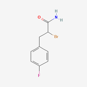 2-Bromo-3-(4-fluorophenyl)propanamide