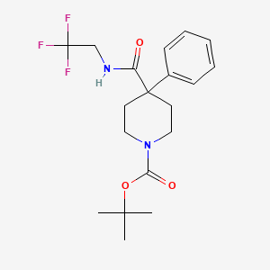 Tert-butyl 4-phenyl-4-[(2,2,2-trifluoroethyl)carbamoyl]piperidine-1-carboxylate