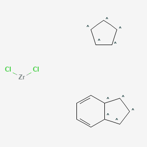 molecular formula C14H12Cl2Zr B13791957 Cyclopentadienylindenylzirconium dichloride 