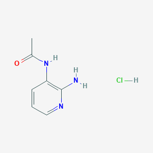 N-(2-aminopyridin-3-yl)acetamide hydrochloride