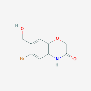 6-bromo-7-(hydroxymethyl)-3,4-dihydro-2H-1,4-benzoxazin-3-one