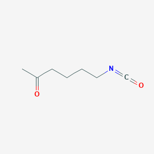 molecular formula C7H11NO2 B13792037 6-Isocyanatohexan-2-one CAS No. 70486-31-6