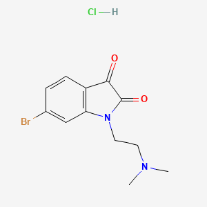 6-bromo-1-[2-(dimethylamino)ethyl]-2,3-dihydro-1H-indole-2,3-dione hydrochloride