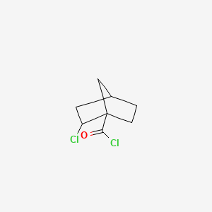 molecular formula C8H10Cl2O B13792108 Bicyclo[2.2.1]heptane-1-carbonyl chloride, 2-exo-chloro- 