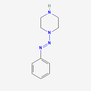 molecular formula C10H14N4 B13792126 Piperazine,1-(phenylazo)-(9CI) 