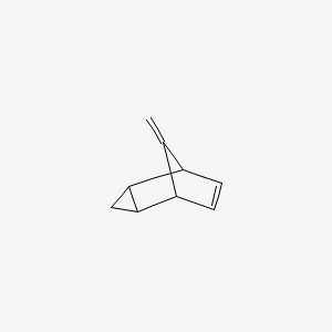 molecular formula C9H10 B13792152 Tricyclo[3.2.1.02,4]oct-6-ene,8-methylene- CAS No. 85880-10-0