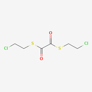 molecular formula C6H8Cl2O2S2 B13792230 s1,s2-Bis(2-chloroethyl) ethanebis(thioate) CAS No. 7250-47-7