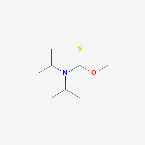 molecular formula C8H17NOS B13792255 O-Methyl diisopropylcarbamothioate 