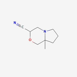 8a-methyl-hexahydro-1H-pyrrolo[2,1-c]morpholine-3-carbonitrile
