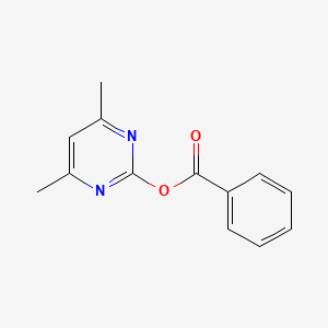 molecular formula C13H12N2O2 B13792290 (4,6-dimethylpyrimidin-2-yl) benzoate 