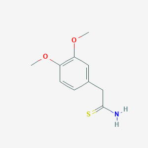 B137923 2-(3,4-Dimethoxyphenyl)ethanethioamide CAS No. 145736-65-8