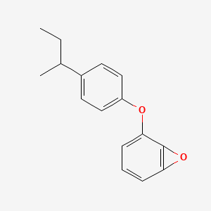 molecular formula C16H16O2 B13792322 p-sec-Butylphenyl glycidylether 
