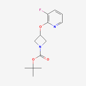 molecular formula C13H17FN2O3 B1379233 Tert-butyl 3-[(3-fluoropyridin-2-yl)oxy]azetidine-1-carboxylate CAS No. 1461706-92-2