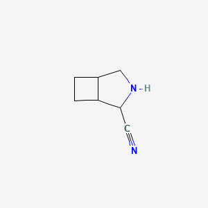 molecular formula C7H10N2 B13792342 3-Azabicyclo[3.2.0]heptane-2-carbonitrile CAS No. 77859-20-2