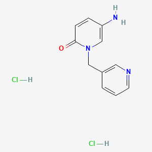 5-Amino-1-(pyridin-3-ylmethyl)-1,2-dihydropyridin-2-one dihydrochloride