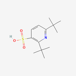 molecular formula C13H21NO3S B13792352 2,6-Ditert-butylpyridine-3-sulfonic acid CAS No. 92423-50-2