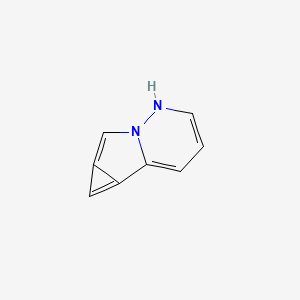 molecular formula C8H6N2 B13792358 1H-Cyclopropa[3,4]pyrrolo[1,2-B]pyridazine CAS No. 70471-91-9