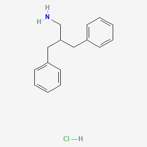 molecular formula C16H20ClN B1379236 (3-氨基-2-苄基丙基)苯盐酸盐 CAS No. 890715-21-6