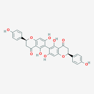molecular formula C30H22O10 B13792364 Succedaneaflavanone CAS No. 57291-00-6