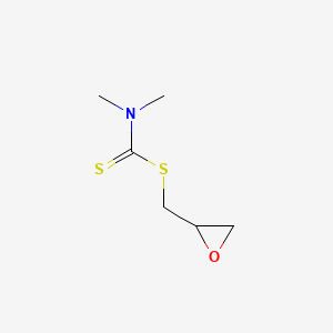 molecular formula C6H11NOS2 B13792379 Glycidyl dimethyldithiocarbamate CAS No. 63884-47-9