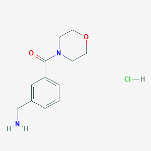 [3-(Morpholine-4-carbonyl)phenyl]methanamine hydrochloride