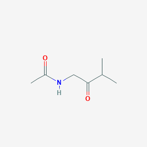 molecular formula C7H13NO2 B13792380 Acetamide, N-(3-methyl-2-oxobutyl)- 