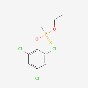 molecular formula C9H10Cl3O2PS B13792388 O-(2,4,6-Trichlorophenyl) O-ethyl methylphosphonothioate CAS No. 76203-96-8