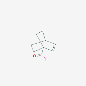 molecular formula C9H11FO B13792400 Bicyclo[2.2.2]oct-2-ene-1-carbonyl fluoride CAS No. 90014-06-5