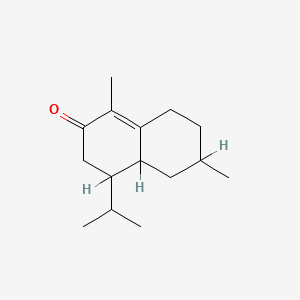 molecular formula C15H24O B13792402 4,4a,5,6,7,8-Hexahydro-1,6-dimethyl-4-(1-methylethyl)naphthalen-2(3H)-one CAS No. 97752-22-2