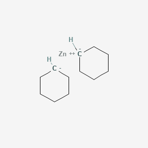 molecular formula C12H22Zn B13792414 Zinc, dicyclohexyl- CAS No. 15658-08-9