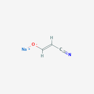 molecular formula C3H2NNaO B13792419 Sodium 2-cyanoethen-1-olate 
