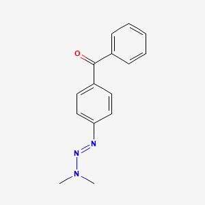 molecular formula C15H15N3O B13792445 1-(p-Benzoylphenyl)-3,3-dimethyltriazene CAS No. 28226-01-9