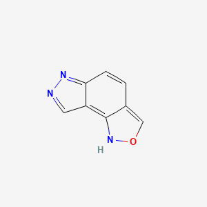 molecular formula C8H5N3O B13792450 1H-[1,2]Oxazolo[3,4-E]indazole CAS No. 84030-70-6