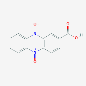 molecular formula C13H8N2O4 B13792458 2-Carboxy-5-oxophenazin-5-ium-10(5H)-olate CAS No. 7495-28-5
